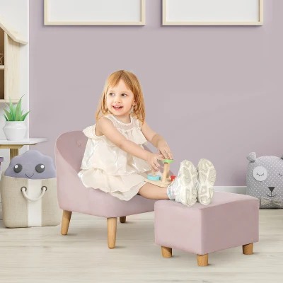 Kids Sofa Set 20" x 20" x 19.75" Pink