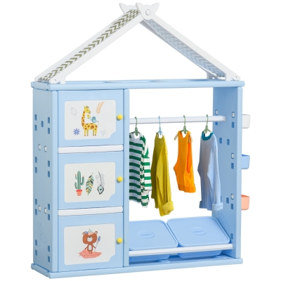 Kids Storege Rack 50.5" x 13.5" x 61" Blue