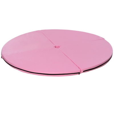 Soozier 2" x 5' Folding Pole Dance Mat, Lightweight, Pink