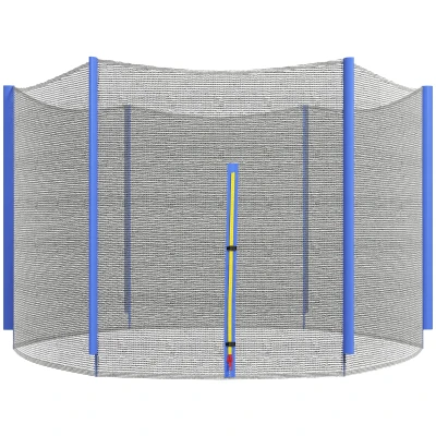 Soozier Trampoline Net Enclosure, Trampoline Netting Replacement with Zippered Entrance for 8ft Round Trampoline