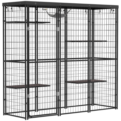 catio 68.9" W x 21.7" D x 61.8" H Black