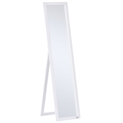 HOMCOM Full Length Mirror, Freestanding/Wall Mounted, White