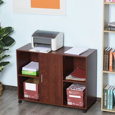Printer Stand 39.25" x 15.75" x 28" Brown