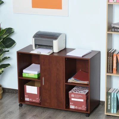 Printer Stand 39.25" x 15.75" x 28" Brown
