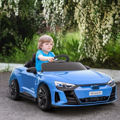 Aosom 12V Audi RS E-tron GT Ride-On Car for Kids, Blue
