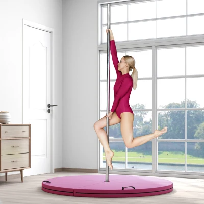 Pole Dance Crash Mat 59.1" x 59.1" x 3.5" Pink