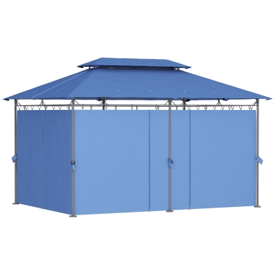 Gazebo 156.3" L x 116.9" W x 104.3" H Blue