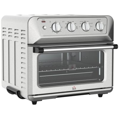 HOMCOM 21QT Air Fryer Toaster Oven, 7-In-1 Convection, 1800W
