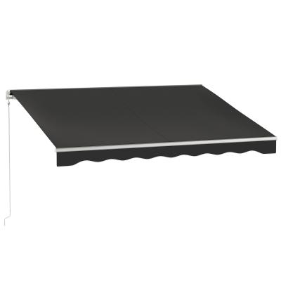 Outsunny 10' x 8' Electric Awning, UV Protection, Black