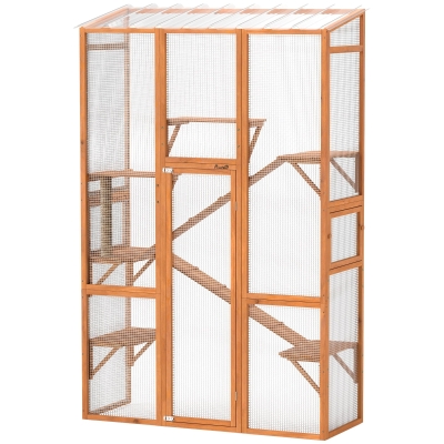 catio 63.8" W x 24.2" D x 99.2" H Orange