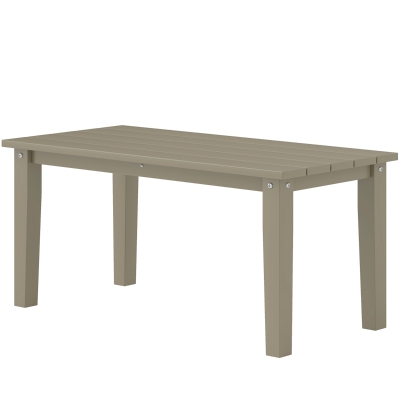 Outdoor Coffee Table 35.8" x 17.3" x 16.5" Brown