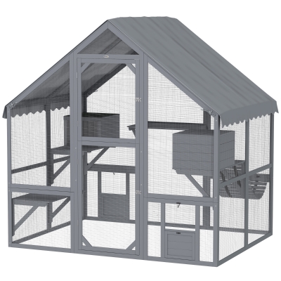 catio 73" W x 55.1" D x 74" H Gray
