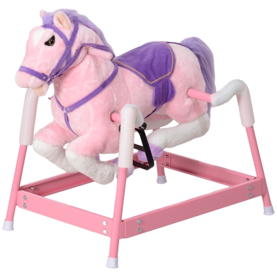 Ride on Horse 28.3" L x 20.5" W x 29.5" H Pink