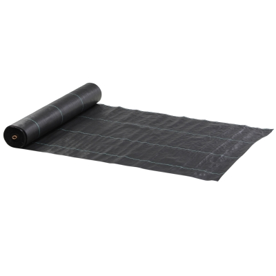 Outsunny 6.5ft x 164ft Weed Barrier, Landscape Fabric, for Greenhouse Yard Garden Weed Control, Heavy-Duty & Easy Setup, 4.6oz
