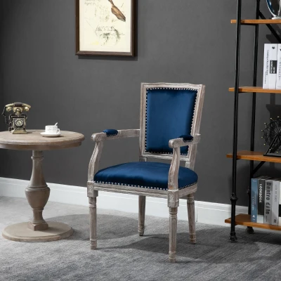 Dining chair 23.25" x 22.25" x 39" Blue