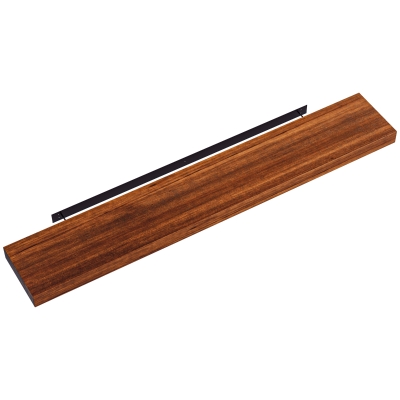 HOMCOM 48" Wall-Mounted Fireplace Mantel Shelf, Fir Wood, Brown
