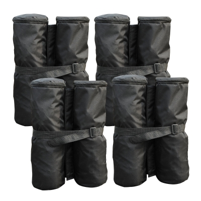 Outsunny Canopy Weight Bags, Set of 4 for Gazebo, Black