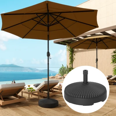 Umbrella Base Φ21.7" x 11.8" H Black