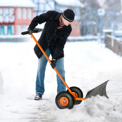 Snow Shovel 31.75" x 29.25" x 42.25" Orange