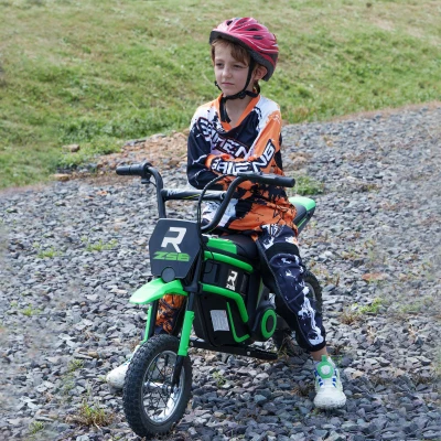 Aosom 24V Electric Dirt Bike, 350W, 15 MPH, Green