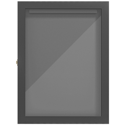 HOMCOM 24" x 32" Hockey Jersey Frame, Jersey Shadow Box for Basketball Football Baseball, Black