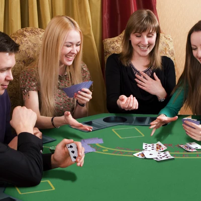 Soozier 47" Foldable Poker Table, Octagon, Green