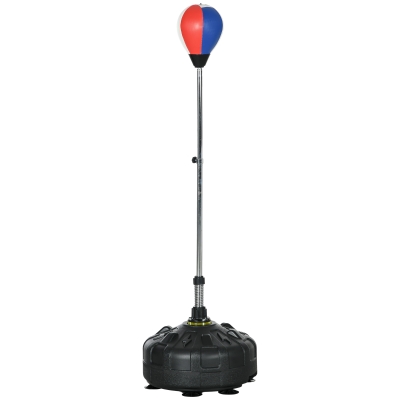 Soozier Reflex Bag, Speed Bag with Stand, 57.9" -65" Height Adjustable, for Home Gym Boxing Training