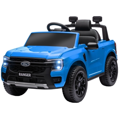 Qaba Ford Ranger Kids Ride-On Car, 12V Remote Control, Blue