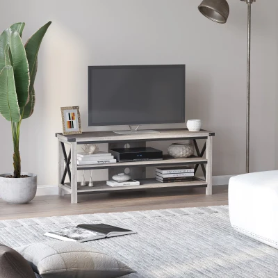 HOMCOM TV Stand for 60" TV, Ample Storage, Living Room