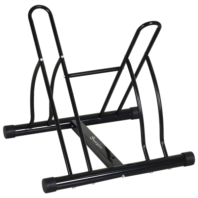 Soozier Adjustable Bike Rack Floor Stand for 2 Bikes