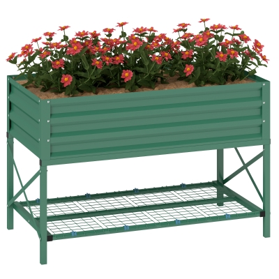 Raised Planter 41.75" L x 21.25" W x 30" H Green