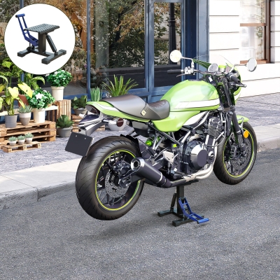 Motorcycle Lift Stand 11"x7"x18" Blue/Black
