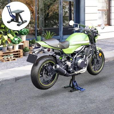Motorcycle Lift Stand 11"x7"x18" Blue/Black