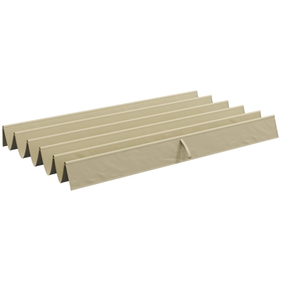 Outsunny Retractable Replacement Pergola Canopy for 10' x 10' Pergola, Pergola Cover Replacement, Beige
