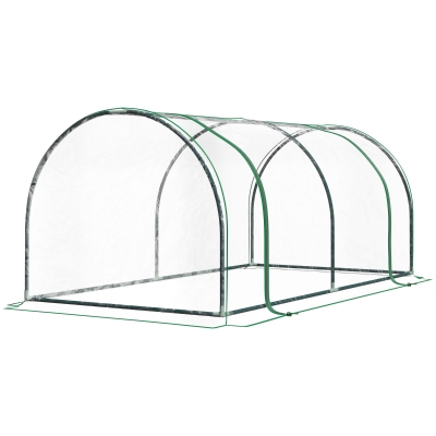 Outsunny 7' Portable Tunnel Greenhouse, Outdoor Garden Hot House