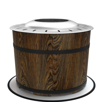 Outsunny Smokeless Fire Pit, Portable Bonfire Stove, Brown