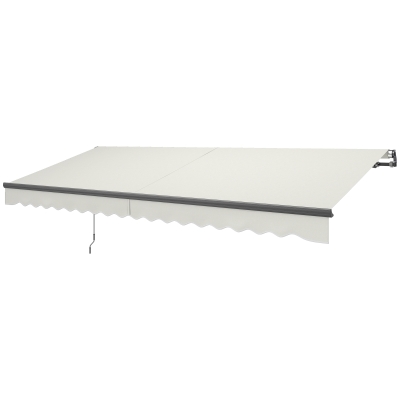 Sunshade Awning 177.2" W x 118.1" D Cream White