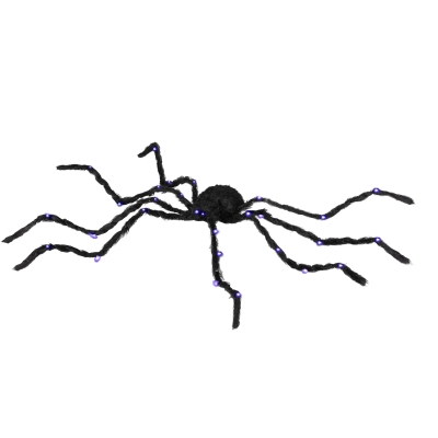 HOMCOM 3.25" Light-up Halloween Spider, Outdoor Decoration