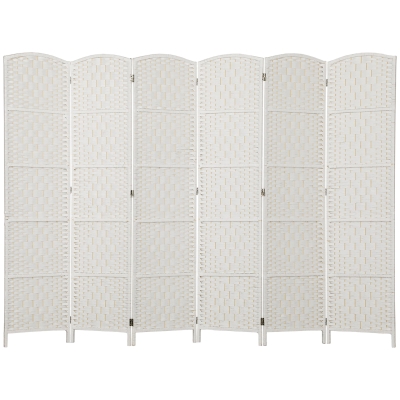 Room Divider 106.3" W x 0.8" D x 70.9" H White