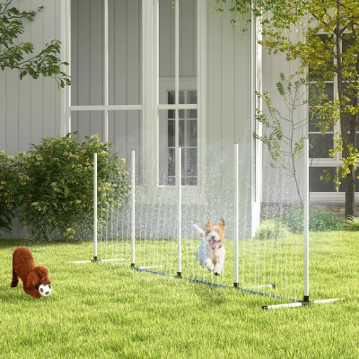 PawHut 2-Piece Dog Agility Training Set, White