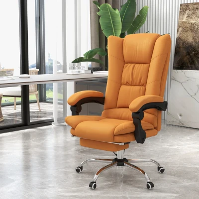Vinsetto PU Leather Massage Office Chair, Light Brown