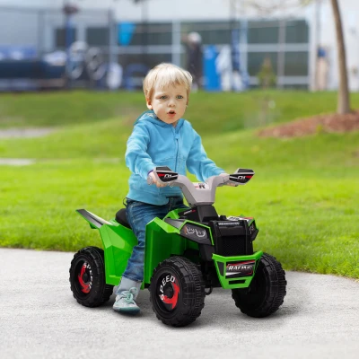 Aosom 6V Electric Toy Car, Green, For Ages 18-36 Months