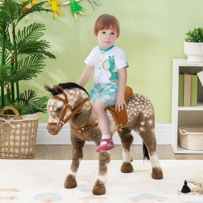 riding horse 33.5" L x 11" W x 23.6" H Brown