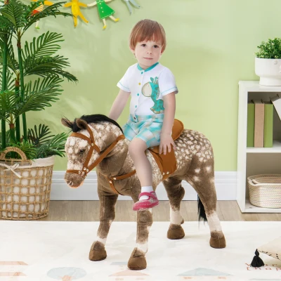 riding horse 33.5" L x 11" W x 23.6" H Brown