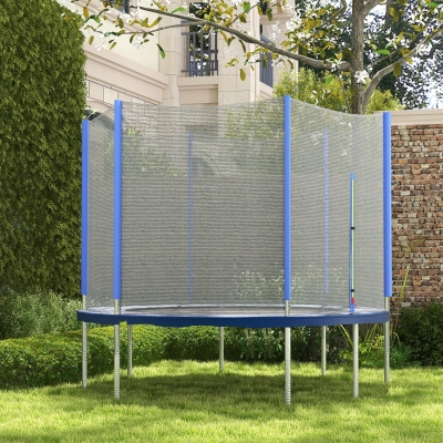 Soozier Trampoline Net Enclosure, Trampoline Netting Replacement with Zippered Entrance for 8ft Round Trampoline