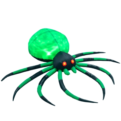 HOMCOM 6' Halloween Inflatable Crawling Spider, Waterproof