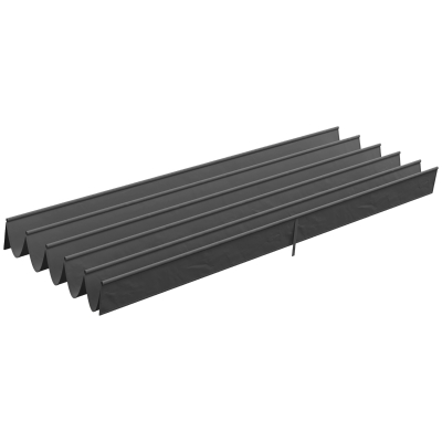 Outsunny Retractable Pergola Canopy Cover Replacement for 10' x 13' Pergola, Dark Grey