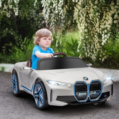 Aosom 12V Electric Kids Car, Remote Control, White