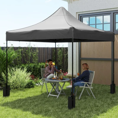 Replacement Canopy Top 118.1" L x 118.1" W x 51.2" H Dark Gray