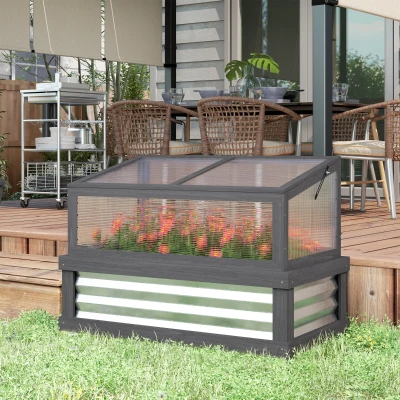 Cold Frame 41" x 22.5" x 28.25" Gray